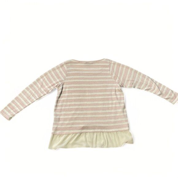 Torrid Ivory &‎ Blush Pink Stripe Sweater - Picture 2 of 5